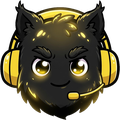 Logo CallMonster : mascotte monstre noir et jaune avec casque de support